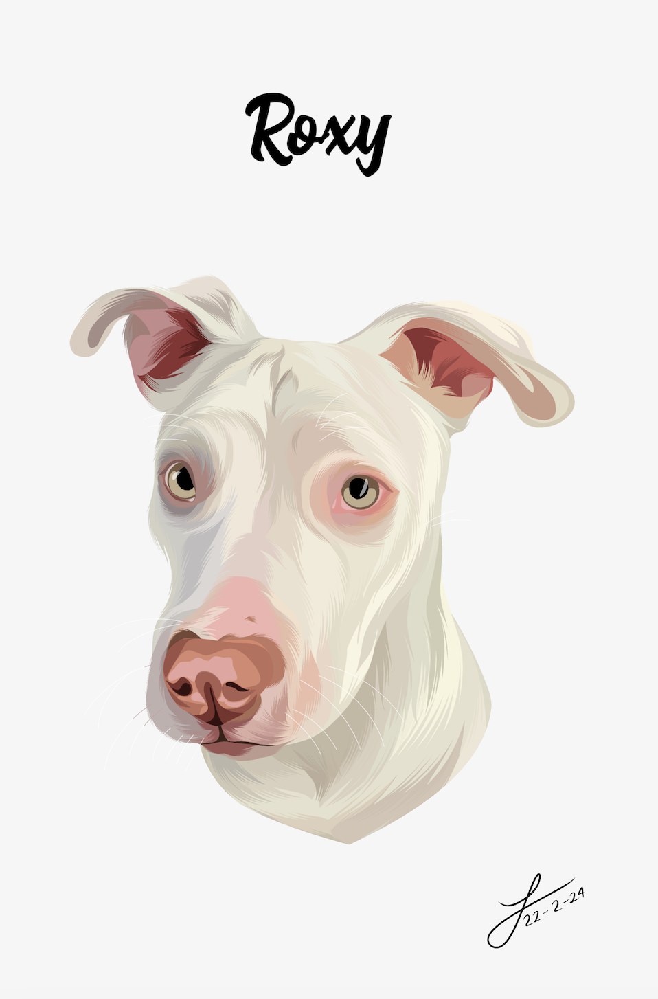 Portrait eines Hundes